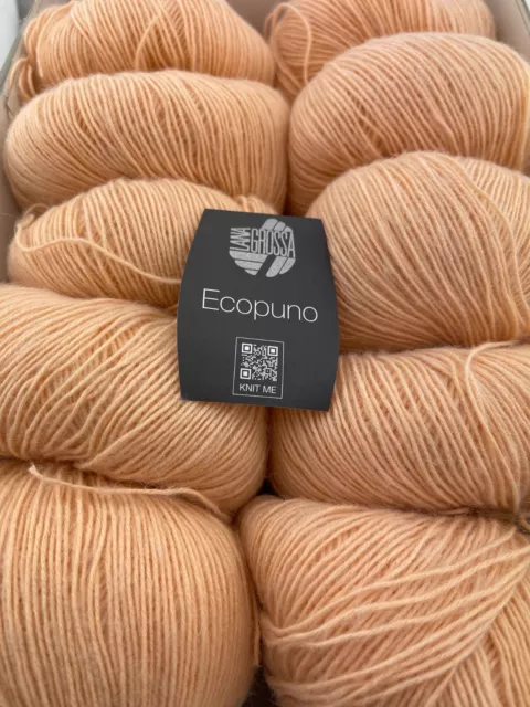 LANA GROSSA ECOPUNO Farbe 099 Apricot Gesamt 375g