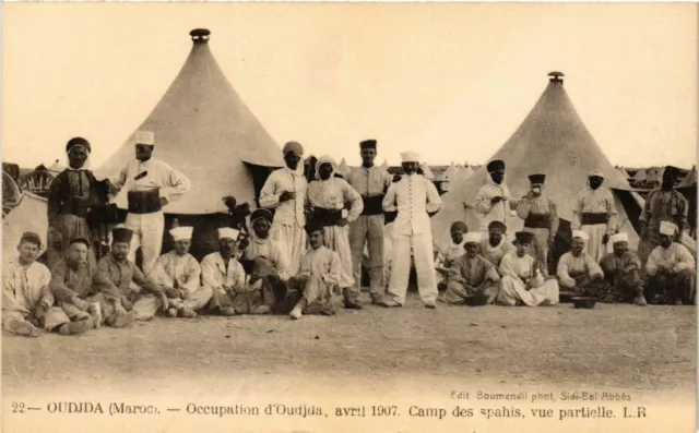 CPA AK MAROC OUDJA - Camp des Spahis, partial view (219942)