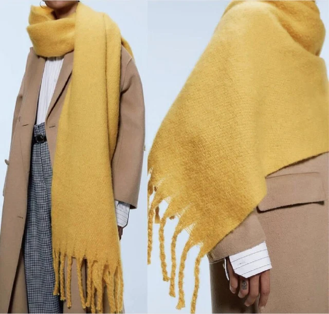 Bufanda Invierno Pashmina Wraps Grueso Suave Borlas Chal Mujer Cachemira Cálido