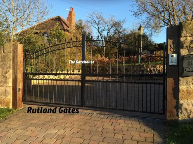 Wrought Iron Gate / Heavy Duty Driveway Gate - Made To Measure - Rutland Design