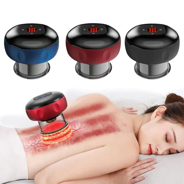 Electric Cupping Therapy Smart Scraping Massager Heating Guasha Therapy Machine