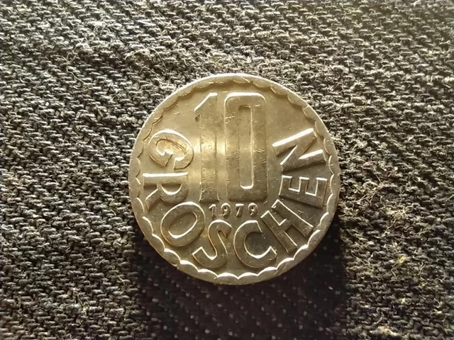 Austria 10 Groschen Coin 1979