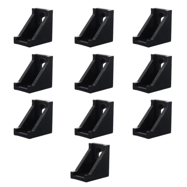 Accesorios adecuados de aleación de aluminio código de esquina negro muebles