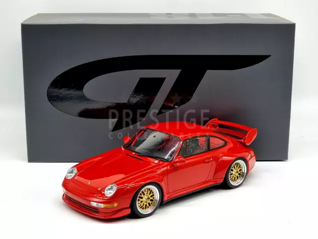 GT Spirit 1996 Porsche 911 (993) 3.8 RSR Guards Red GT366 1:18 Scale - New