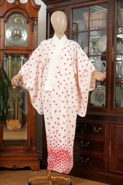 Dear Vanilla Japanese Juban Undergown Women's Kimono Genuine Vintage Mint