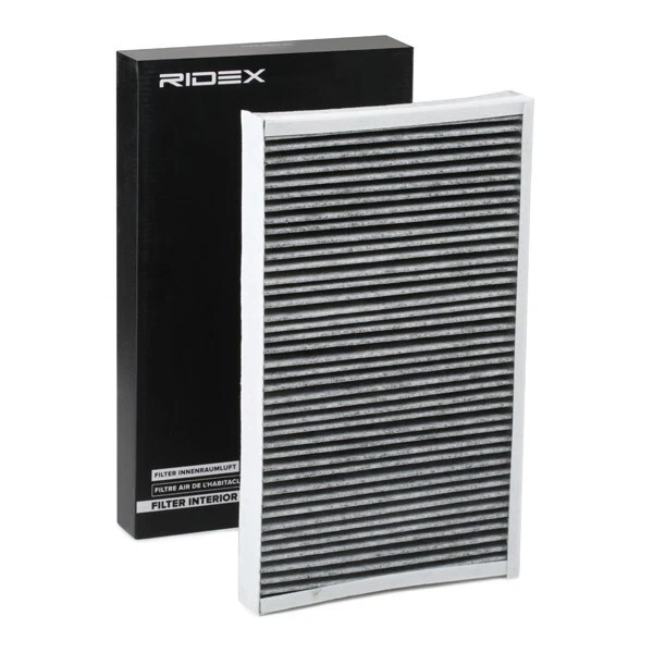 RIDEX Filtre D'Habitacle 424I0192 Charbon Actif HEPA - Hauteur 41mm Largeur 134mm Longueur 254mm