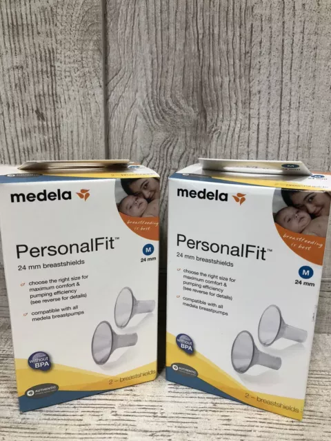 Lot of 2 Medela PersonalFit 24mm Medium Breastshields 2 Breast Shields 87073