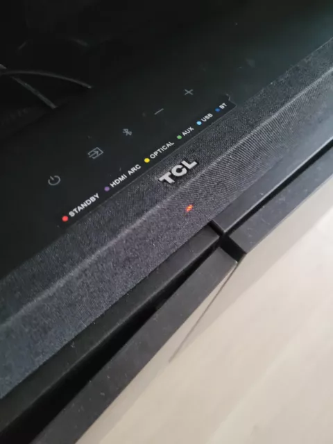 barre de son tlc 6100, comme neuve, noire, voir photos, connexion hdmi/bluetooth
