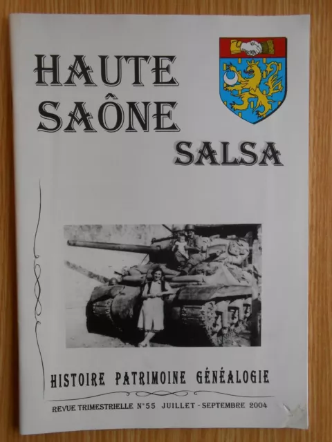 Bulletin SALSA Revue Trimestrielle numéro 55 de 2004 Haute-Saône