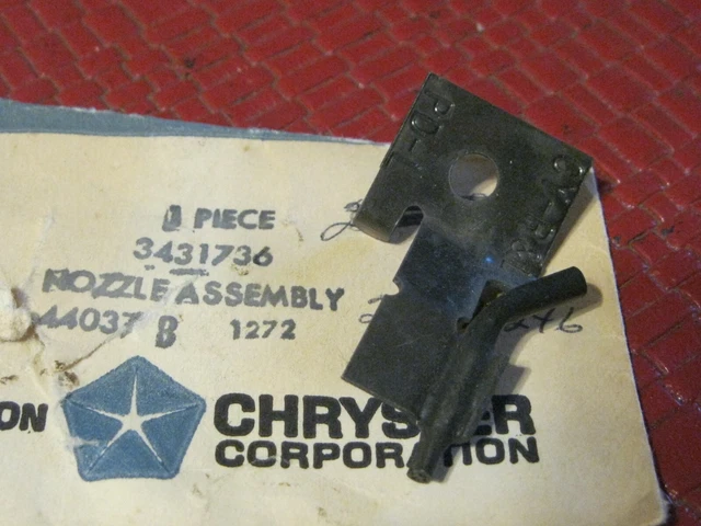 NOS Mopar 1973 Chrysler, Polara, Fury Windshield Washer Nozzle