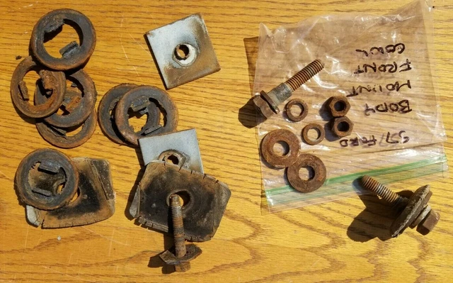 Front Body Bolts Washers Spacers Misc Ford 1957 1958 57 58 retractable Fairlane