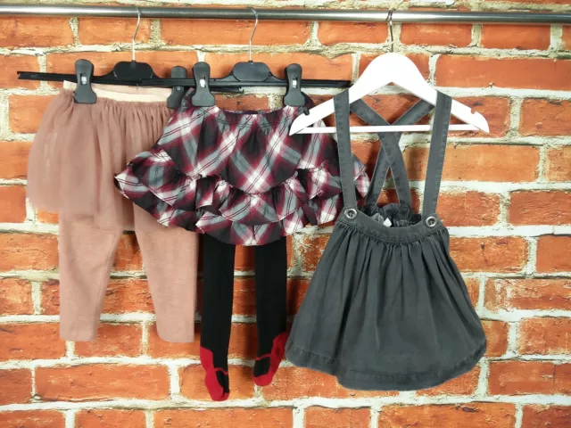 Baby Girl Bundle Age 12-18 Months Next Gap Tutu Leggings Skirt Set Pinafore 86Cm