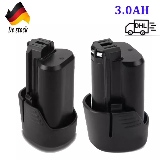 2Pcs 10.8V/12V 3.0AH Li-ion Akku Für Bosch GSA GDR GOP GSR GWI GMF GOS 10.8 V-LI