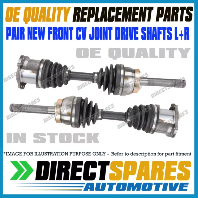 Left + Right Complete CV Boot, Joint & Axle Shaft for Nissan Pathfinder R50 V6
