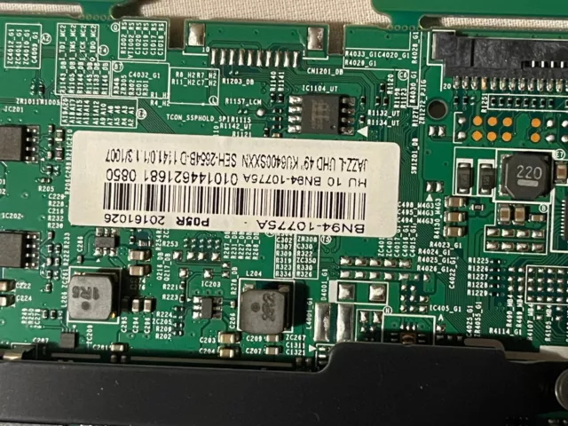 Samsung ue49ku6400u Main Circuit Board With Cables and Power ON bn94-10775a