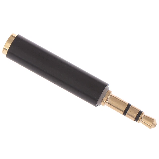 1pcs 3.5mm Stereo 3 Pole Male to 4 Pole 3 Ring Female Audio Adapter Conve=t=
