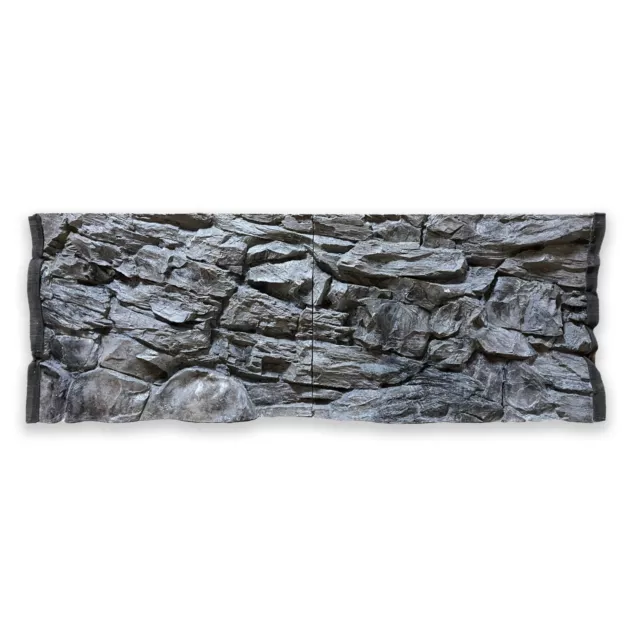 3D Acquario Strukturwand Grigio 150x60 CM Terrari Felsnachbildung Sfondo per