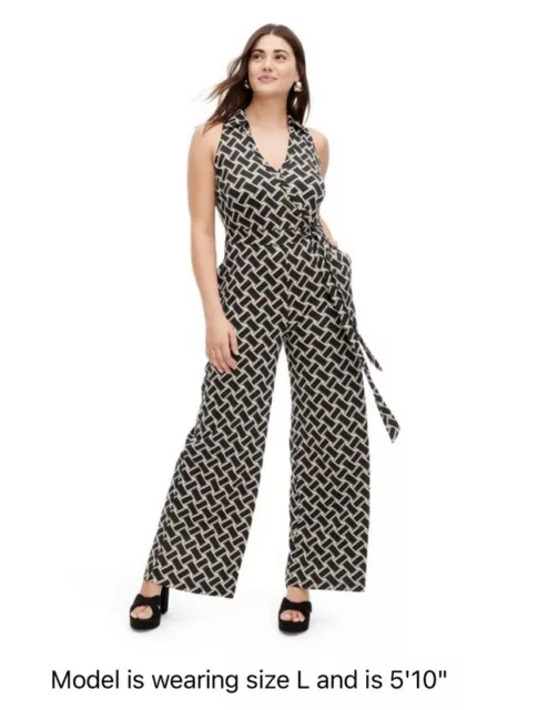 Large DVF Collared Vintage Weave Jumpsuit from Diane von Furstenberg for Target