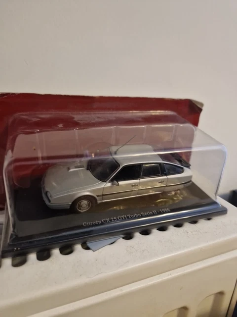 CITROËN CX GTI Turbo II 1988 Gris Métallisé Voiture de Collection Solido 1/43