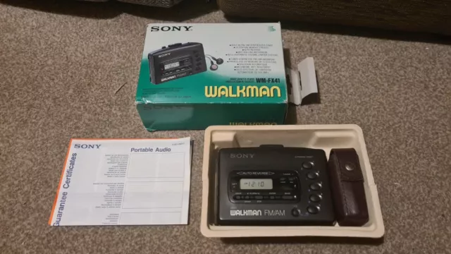 Sony Walkman WM-FX41 Stereo Cassette Player Walkman Boxed Used Once