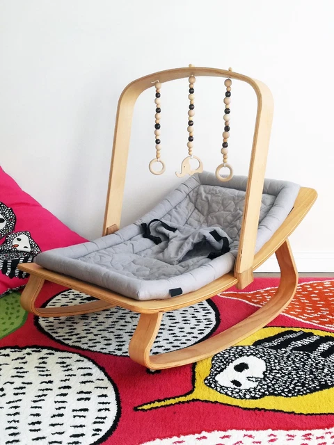 Handmade Wooden Baby Rocker and Gym - Charlie Crane Style - FREE SHIP-US-EU-UK