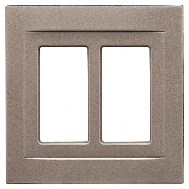 Somerset 2-Gang Screwless Decora Style Wall Plate - Brushed Nickel - 662659