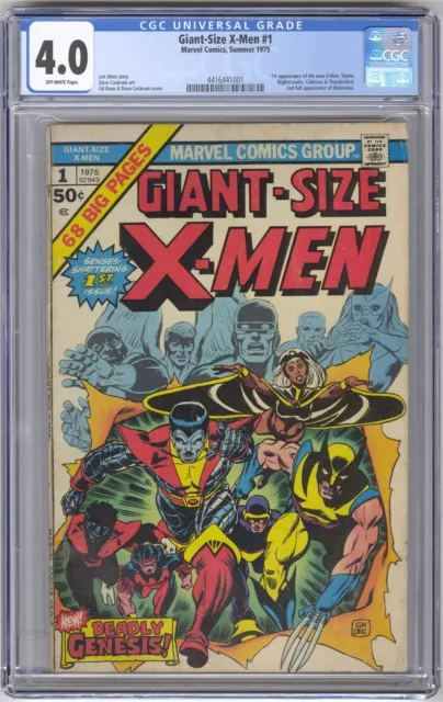 Giant-Size X-Men #1 CGC 4.0 VINTAGE Marvel KEY 1st Storm, Colossus/2nd Wolverine