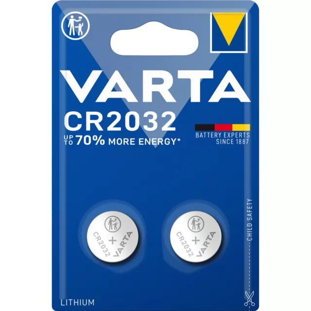 Batterie a Bottone a Litio Varta CR 2032