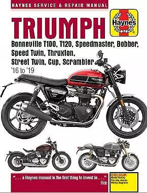 Triumph Bonneville/Speedmaster/Bobber/Thruxton/Twin 2016-19 Haynes Repair Manual