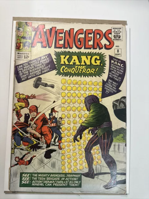 Avengers #8 - Marvel Comics 1964 1st appearance of Kang the Conqueror.