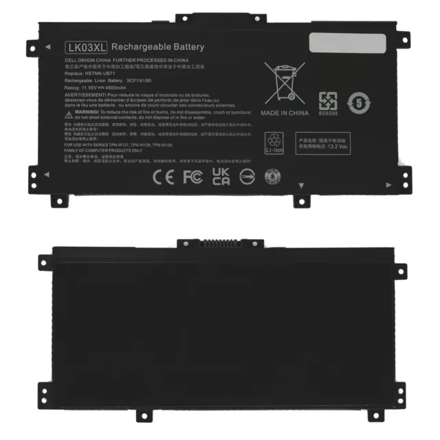 LK03XL Batería para portátil HP Envy X360 17-AE 17-BW L09281-855  L09911- 11.55V