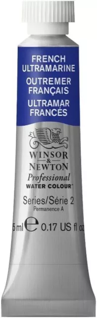 Winsor  Newton 102263 5ml Tube Artists Watercolour - French Ultramarine