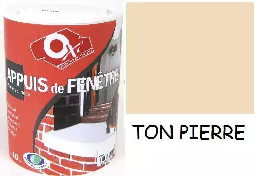 Peinture Monocouche 1L Appuis De Fenetre Pierre 15 Ans Brique Parpaing Oxytol