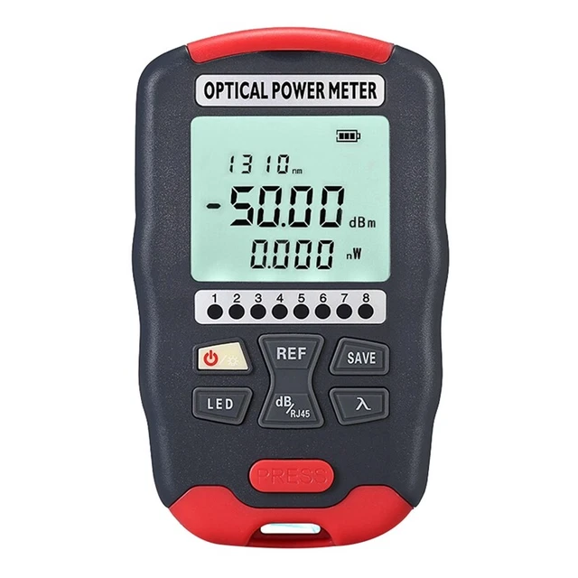 Misuratore Di Potenza Ottico Handheld – 10 Lunghezze D'Onda, -70~+26dBm, Con Adattatori FC/SC/ST - Foto 2