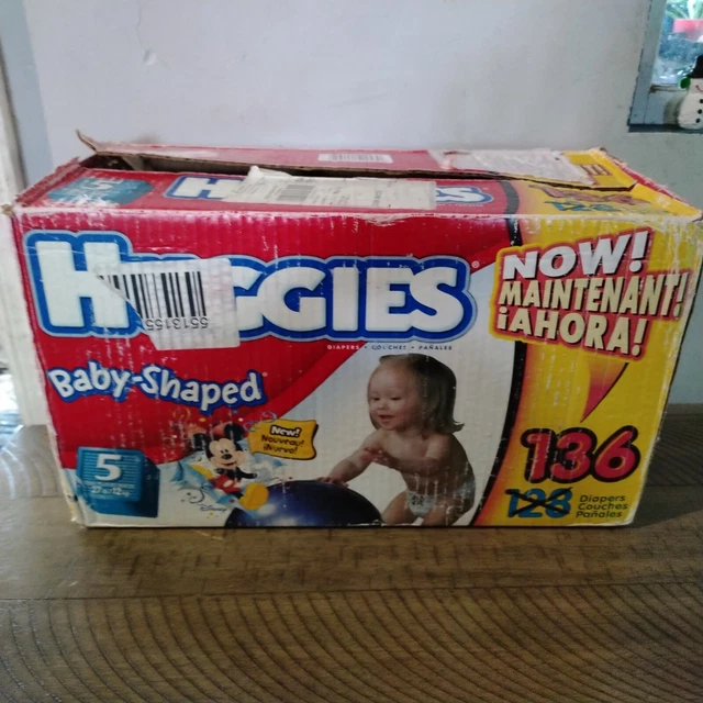 VINTAGE DIAPER BOX 0204 Huggies Baby Shaped Empty Box £42.47 PicClick UK