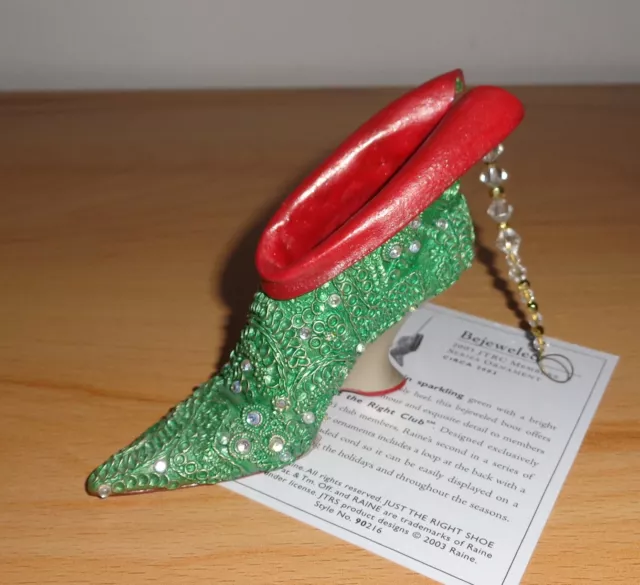 Miniatur Sammler Schuh Just The Right Shoe Bejeweled 90216 Ornament  NEU OVP 2