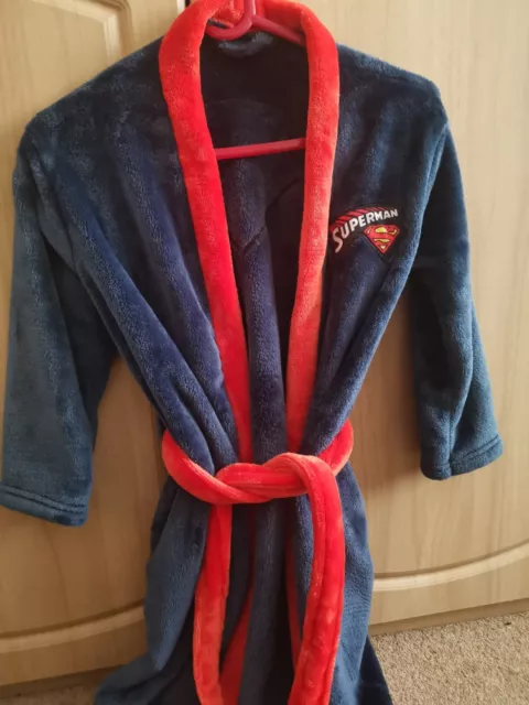 Boys Superman Dressing Gown