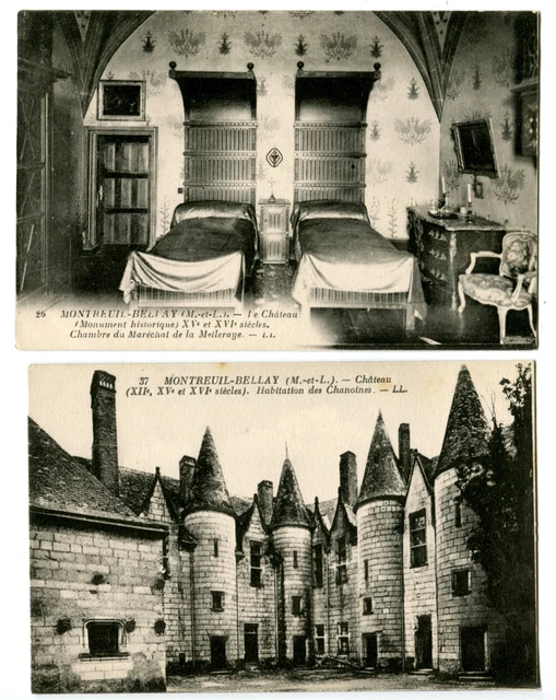 CPA 49 Maine et Loire Château Montreuil-Bellay lot de 6 cartes anciennes