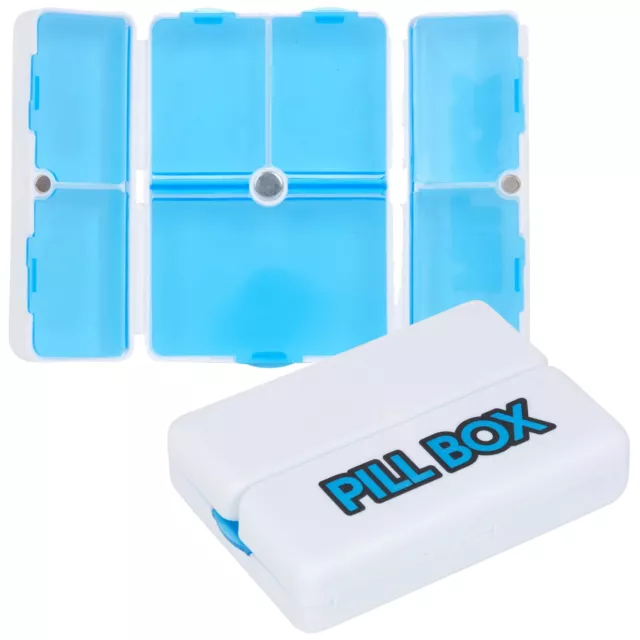 7 Day Pill Box Organiser Medication Tablet Holder Compact Dispenser Travelling