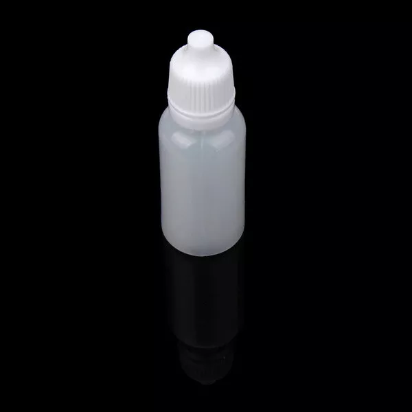 1x 15ml Empty Dropper Bottle Plastic For Paints etc