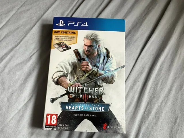 The Witcher 3 Wild Hunt Hearts Of Stone Expansion Pack With Cards And Code PS4