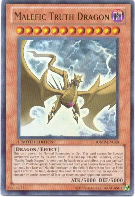 Yu-Gi-Oh! Malefic Truth Dragon JUMP-EN048 Limited Edition Ultra Rare