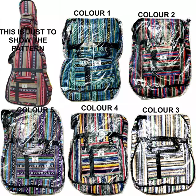 Assorted 2pc Indian Acoustic Guitar Gig Bag Ukulele Case Cover thick Backpack 2