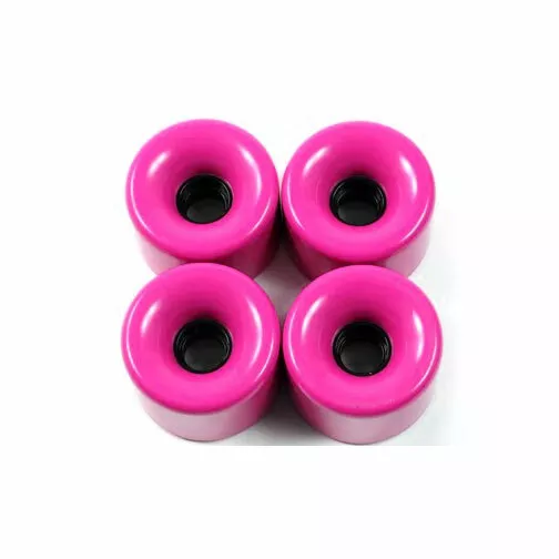 Pro Longboard Cruiser Skateboard Wheels 70mm Solid Pink +Abec 9 Bearings