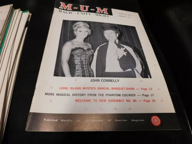 MUM Magazine Magic Unity Might Magician John Connelly February 1971