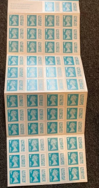 X 50 1st Class  LARGE LETTER Stamps BAR-CODED Read Description ￼