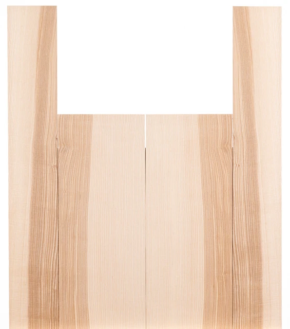 Tonewood barra de fresno acústica guitarra madera arcilla backs & laterales set 5231