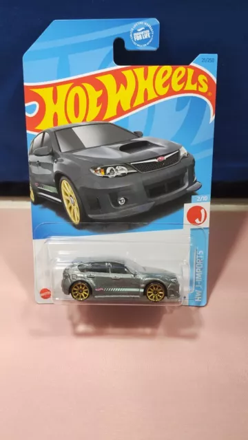 Hot Wheels Subaru Wrx St1 Hw J-Imports Series #2/10 Gray Diecast 1:64 Scale New