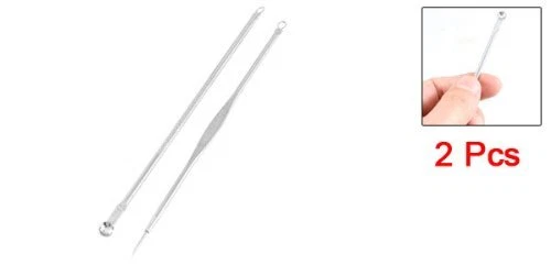 (R) 2 Stueck 12 cm lang Gesichtspflege Mitesser Akne Entferner Pickel Extr8316