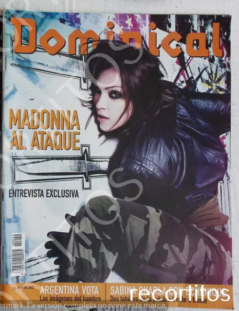 Madonna American Life Spanish Magazine Joaquin Sabina